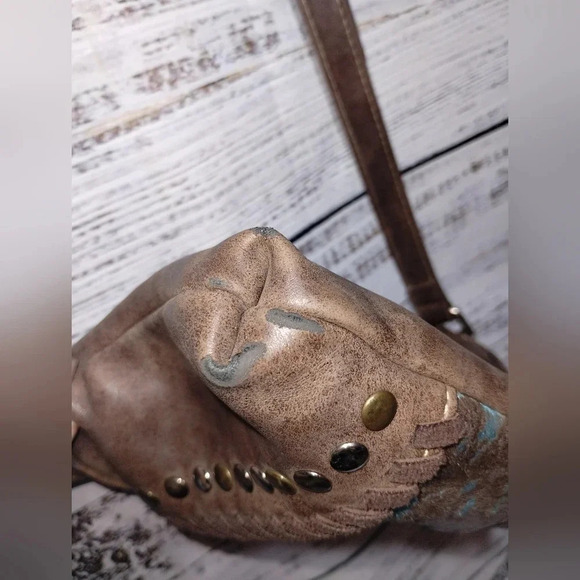 Trinity Ranch Montana West Hair On Cowhide Leather Crossbody Bag‎ Western Fur - Picture 9 of 14